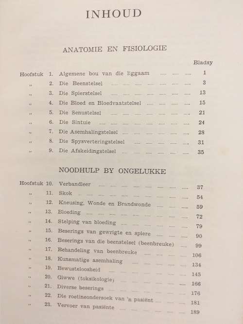 Noodhulp Amptelike handleiding van die Suid-Afrikaanse Noodhulpliga 1963
