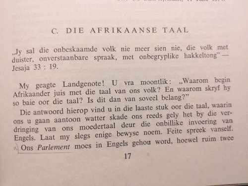 Pleidooie in belang van Afrikaans Deel 1 (PJ Nienaber, JA Heyl)