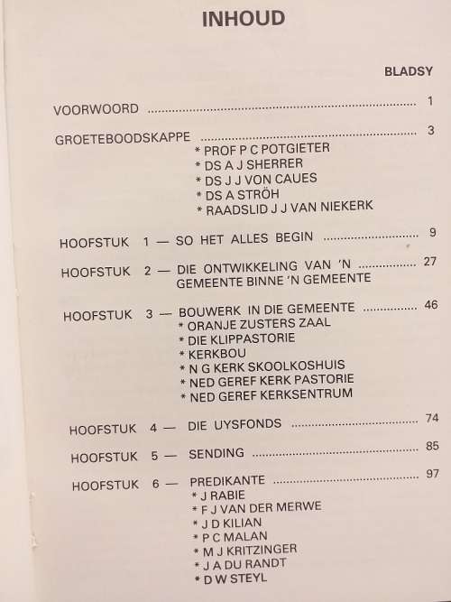 God met ons 1914-1989 NG Kerk Memel