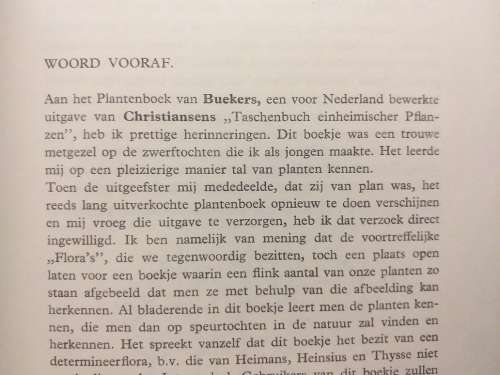 Buekers` Plantenboek (Dr PG Buekers)- Nederlandse teks plantkunde boek