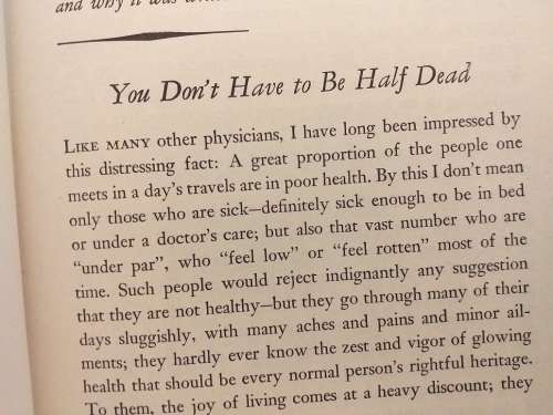 Man Alive- you`re half dead (Daniel C Munro M.D) Healthy iving