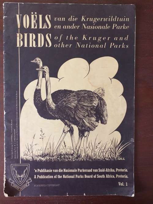 Voëls van die Krugerwildtuin en ander Nasionale Parke Vol 1 - Birds of the Kruger and other National