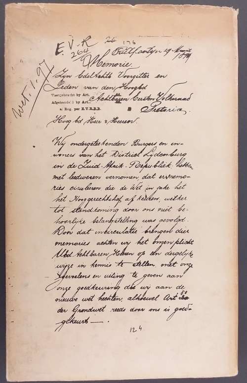 Volksregering in die Zuid-Afrikaansche Republiek: Die rol van Memories (WA Kleynhans)