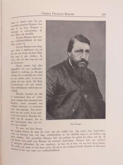 Thomas Francois Burgers- `n lewenskets (Dr. SP Engelbrecht)