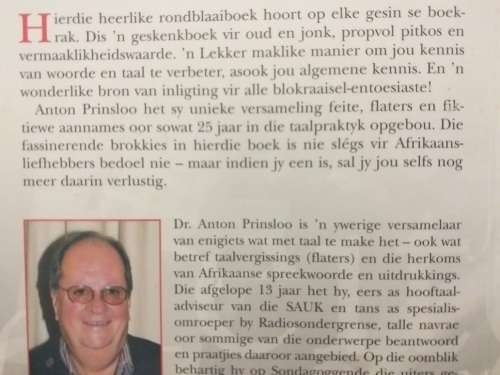 Feite Flaters Fiksie -`n Opgaaf van die ware, die onware en die onwaarskynlike (AF Prinsloo)