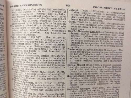 Pears Cyclopaedia sixtieth Edition (L Mary Barker 1950)