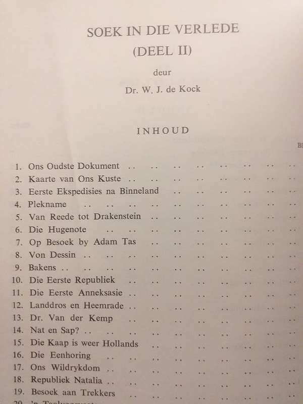 Soek in die verlede (Prof  FJ Du T  Spies, Dr WJ De Kock)  Publikasie van die SAUK