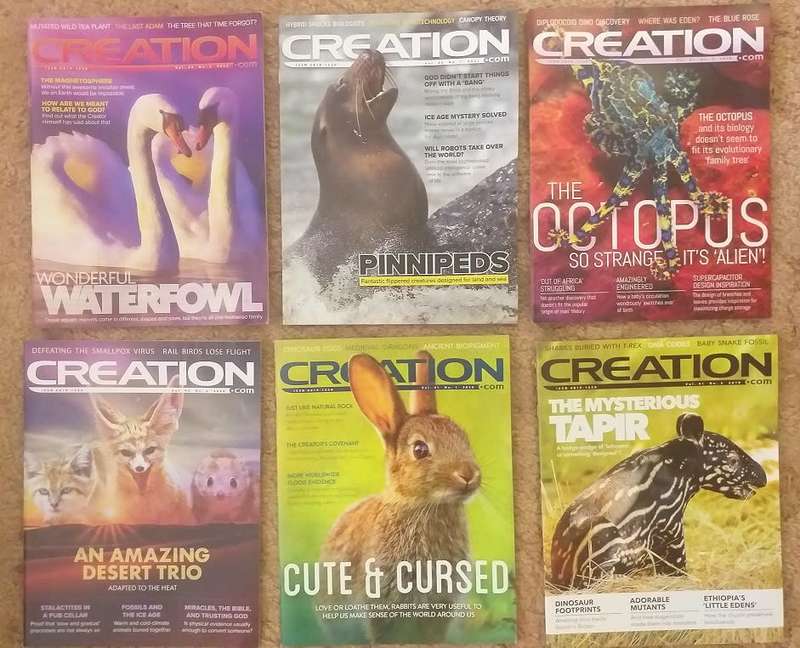 Six Issues of Creation Magazine (Creation.com)