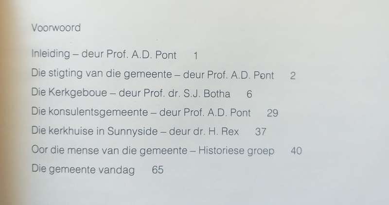 Die Nederduitsch Hervormde Gemeente Pretoria 1855-1980 (Prof dr AD Pont)