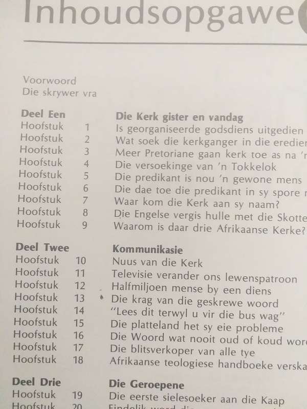 Kronieke van `n Kerk (Piet Meiring) NG Kerk