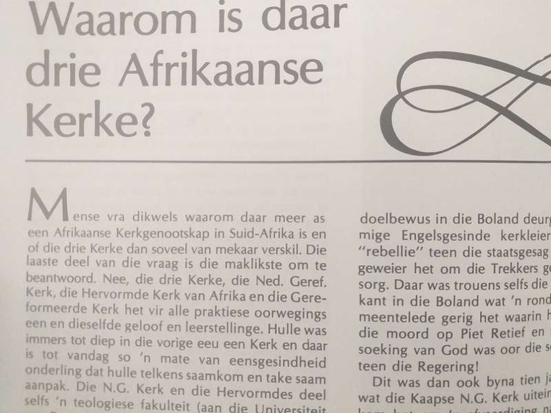 Kronieke van `n Kerk (Piet Meiring) NG Kerk