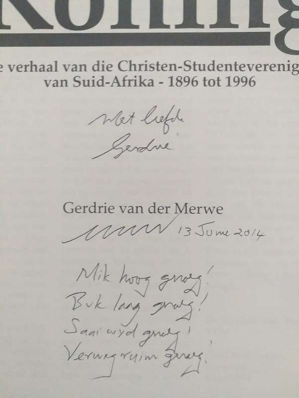 Jesus is Koning- Verhaal van Christen studentevereniging v Suid-Afrika 1896-1996 (Gerdrie vd Merwe)