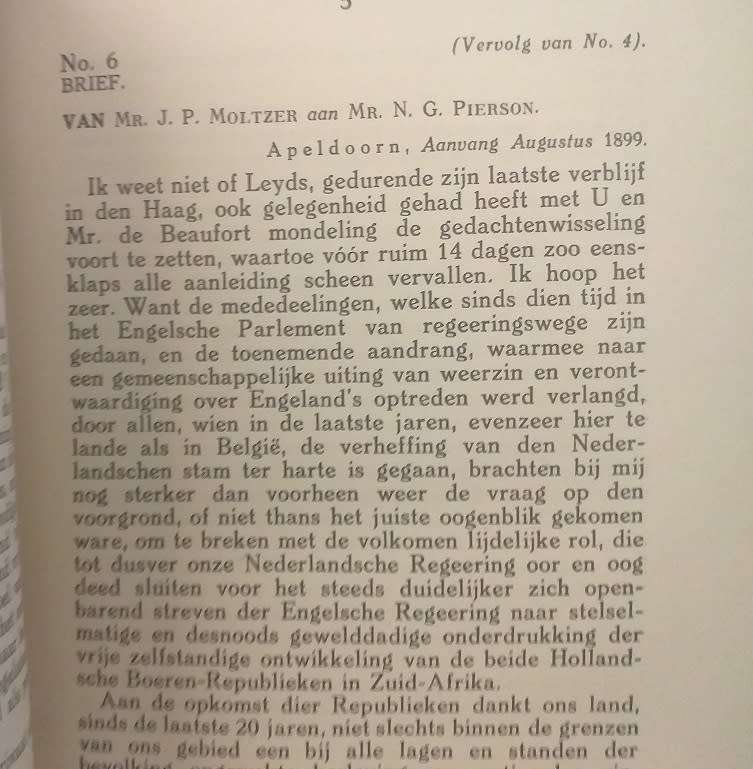 Dr WJ Leyds Tweede Verzameling Correspondentie 1899-1900 Deel 1 Eerste Band