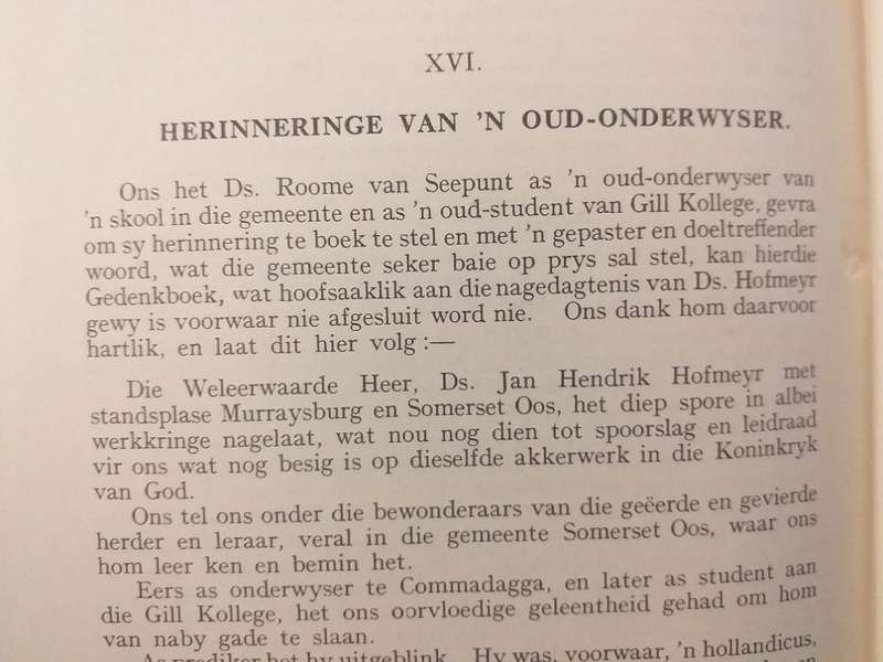 Gedenkboek van Ned Geref Kerk Somerset Oos 1825-1935 (Eerwaarde A Dreyer)