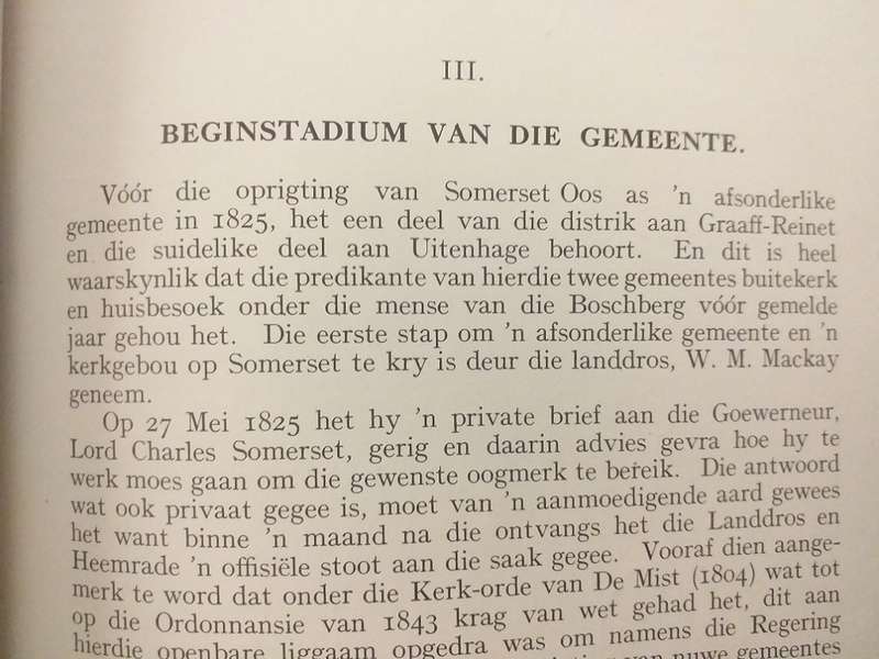 Gedenkboek van Ned Geref Kerk Somerset Oos 1825-1935 (Eerwaarde A Dreyer)
