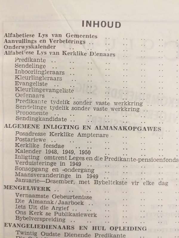 Jaarboek van die Gefedereerde Nederduitse Geref Kerke 1949