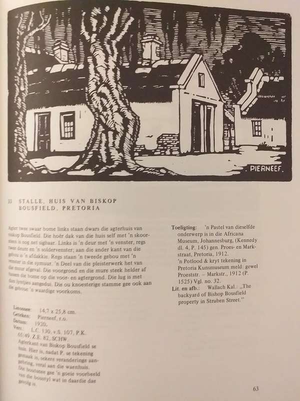 Die hout en linosniee van JH Pierneef (FEG NIlant) no 9 of 150 geteken outeur Deluxe uitgawe