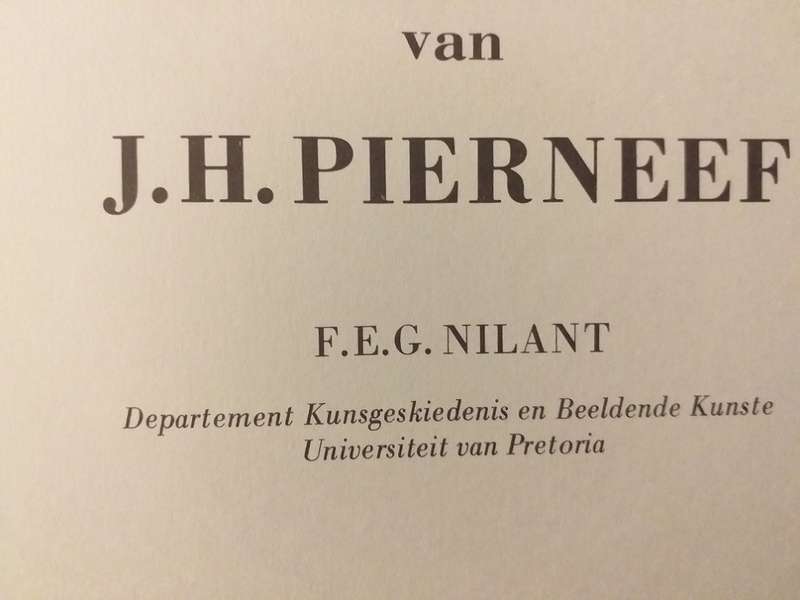 Die hout en linosniee van JH Pierneef (FEG NIlant) no 9 of 150 geteken outeur Deluxe uitgawe