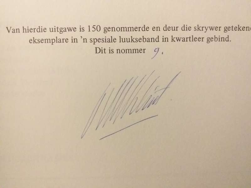 Die hout en linosniee van JH Pierneef (FEG NIlant) no 9 of 150 geteken outeur Deluxe uitgawe