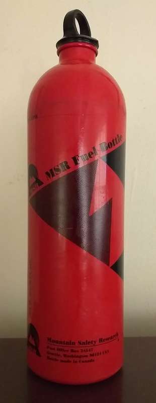 973mL 33 Fl oz MSR Fuel bottle for liquid petroleum products like paraffin or kerosene