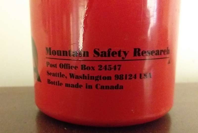 973mL 33 Fl oz MSR Fuel bottle for liquid petroleum products like paraffin or kerosene