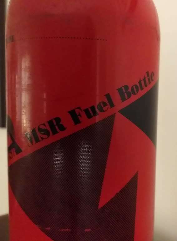 973mL 33 Fl oz MSR Fuel bottle for liquid petroleum products like paraffin or kerosene