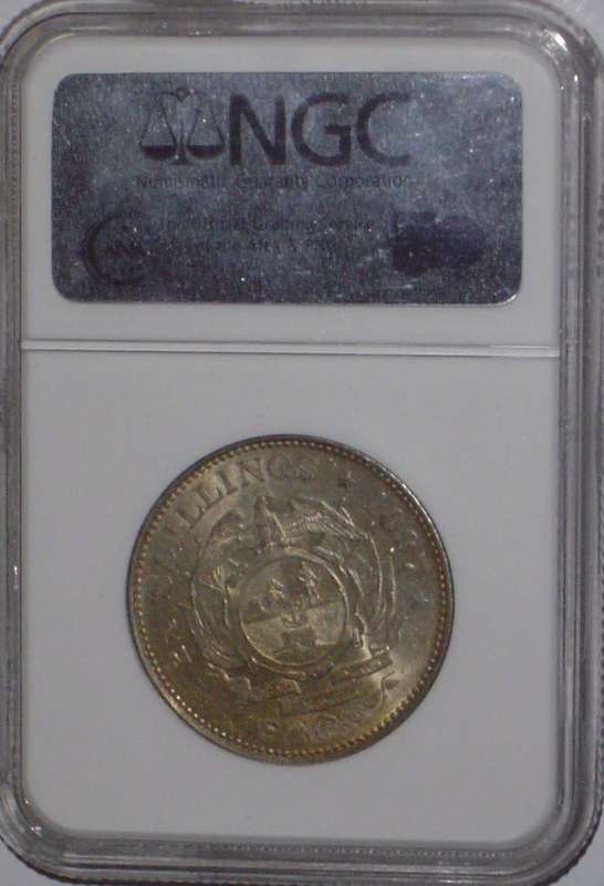 1897 ZAR NGC 2.5 Shilling MS63