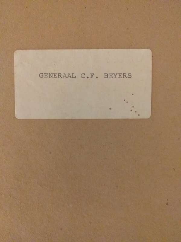 Oorspronklike Geraamde Foto van Generaal Coenraad F Beyers  (E Schweickerdt)