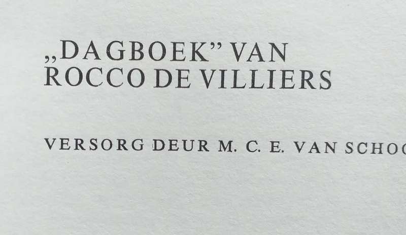 Christiaan de Wet Annale 3 - Dagboek van Rocco de Villiers