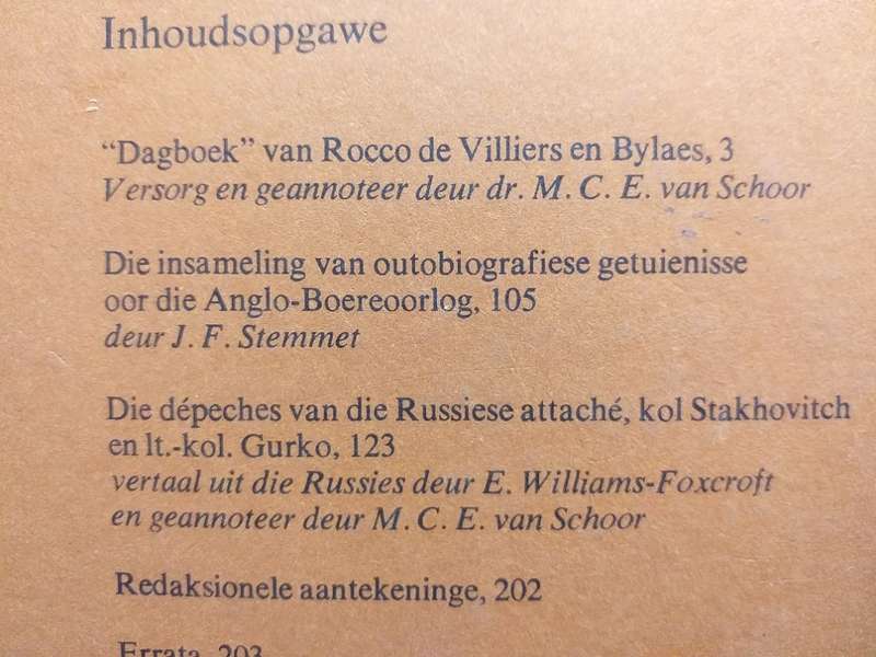Christiaan de Wet Annale 3 - Dagboek van Rocco de Villiers