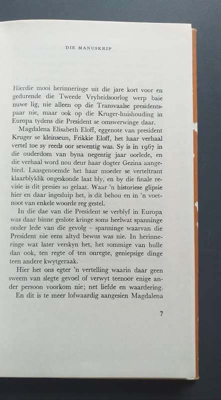 Die President en ek: Herinneringe van Magdalena Eloff soos vertel aan Gezina du Plessis