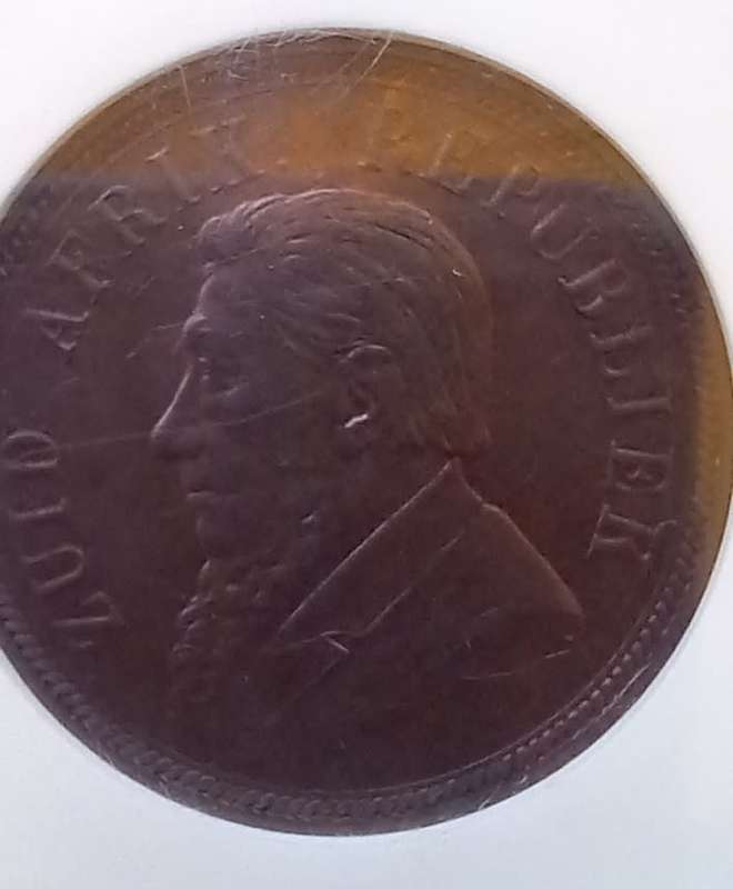 1898 ZAR NGC MS64 BN pennie penny