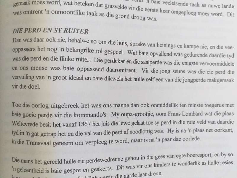 Worsteljare vir Vryheid en Reg - Herinneringe van Carl en Adriana Lombard uit die Vryheidsoorlog