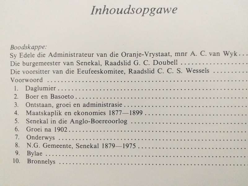 Senekal se eerste honderd jaar 1877-1977 JJ Oberholster en Jan Stemmet