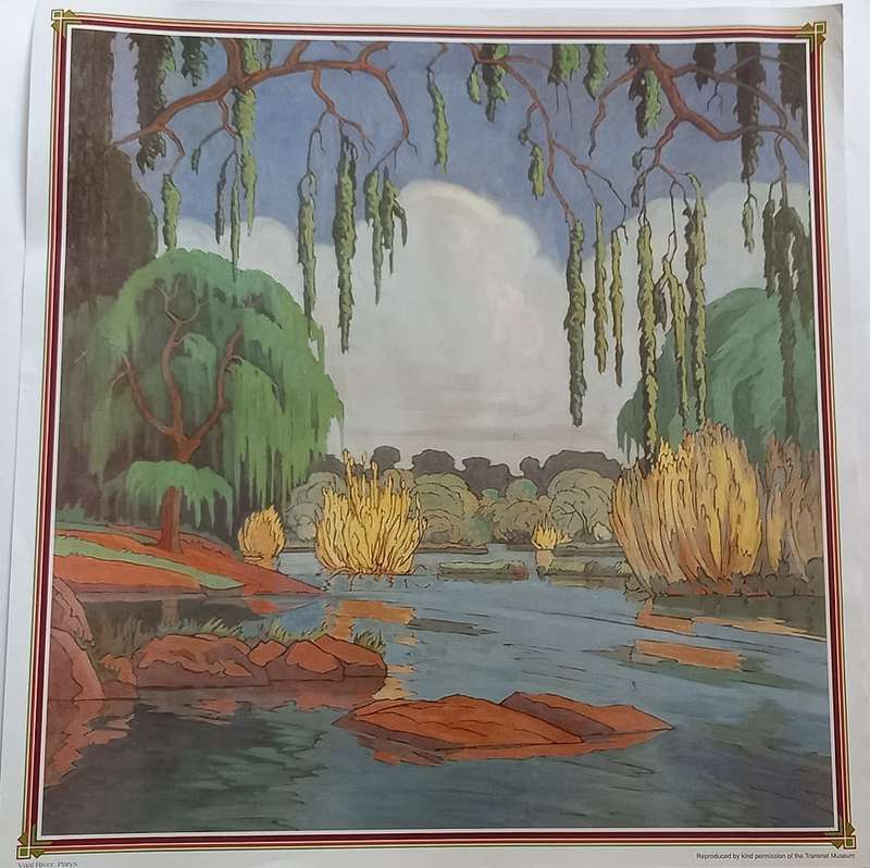 Pierneef Station Panel Stasiepaneel Print Afdruk - Vaalrivier Parys