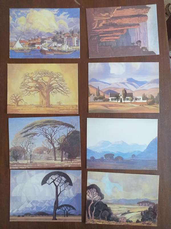 Postcards with topic JH Pierneef prints - all new unused condition x24 SOLD AS ONE LOT