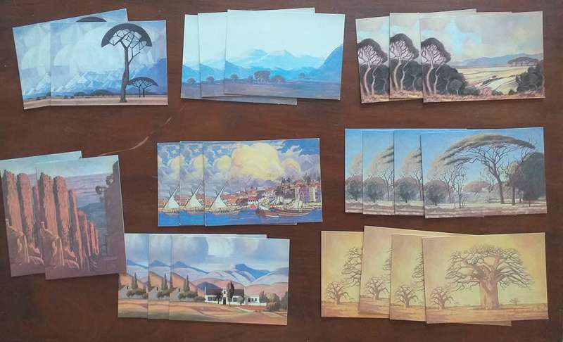 Postcards with topic JH Pierneef prints - all new unused condition x24 SOLD AS ONE LOT