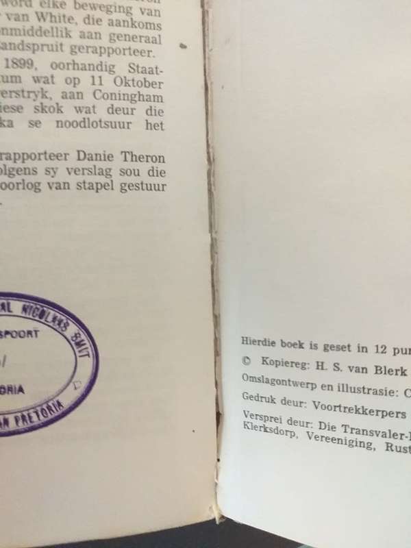 Boerespioen HS van Blerk (Deel 2 Verkenners van Danie Theron) *** LEESKOPIE ***