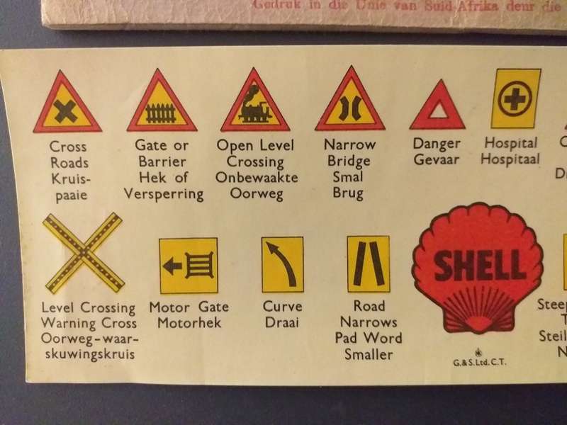 Antieke/Vintage Padkode van Suid-Afrika / The Highwaycode of South Africa