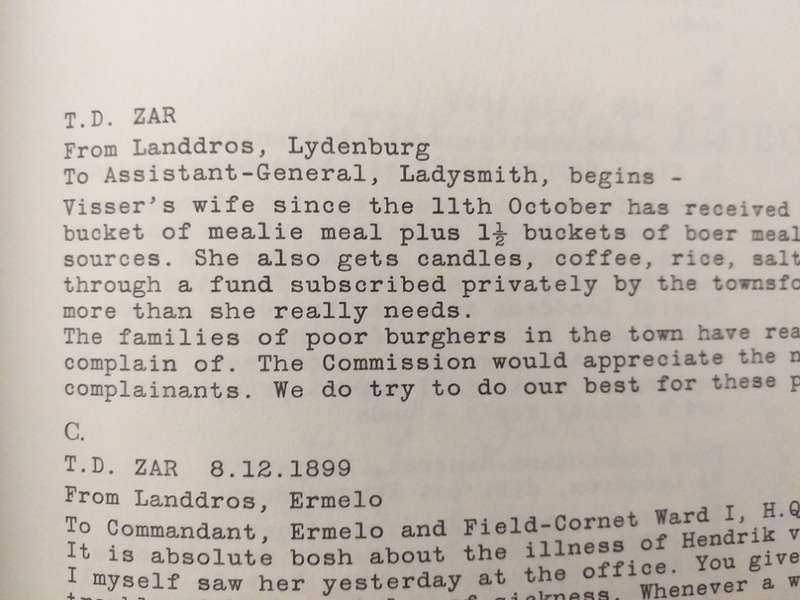 No charge for delivery (CWL de Souza) Anglo Boer War communication