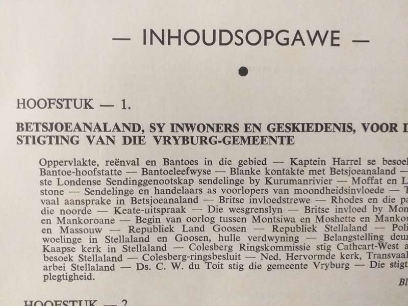 Driekwart Eeufeesbrosjure  Nederduitse Gereformeerde Gemeente Vryburg 1883-1953 (Ds CJP Bornman)