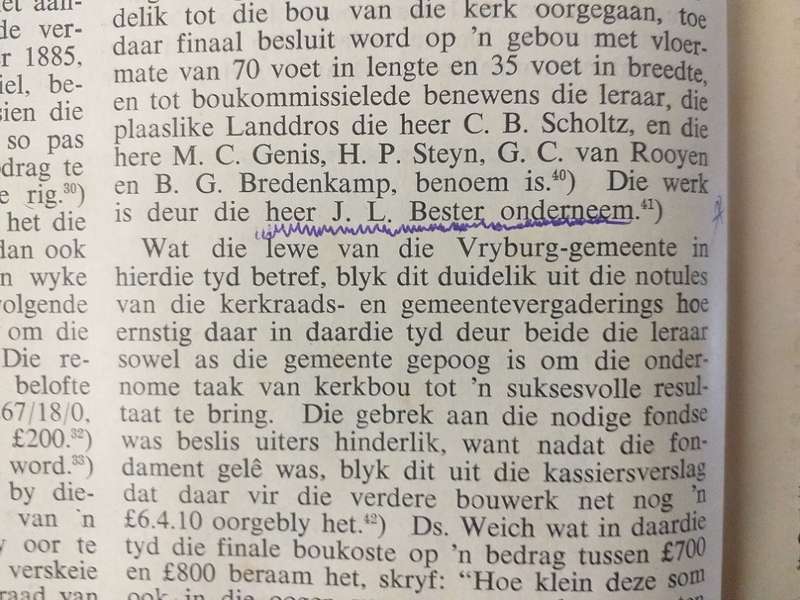 Driekwart Eeufeesbrosjure  Nederduitse Gereformeerde Gemeente Vryburg 1883-1953 (Ds CJP Bornman)