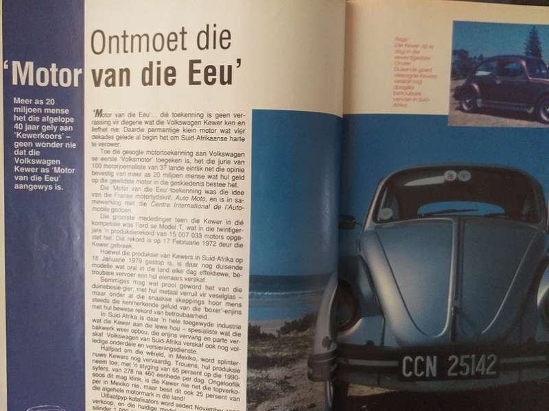 Die AA Motoris Motor van die Eeu Volkswagen Kewer (VW Beetle) (Aug 1991)