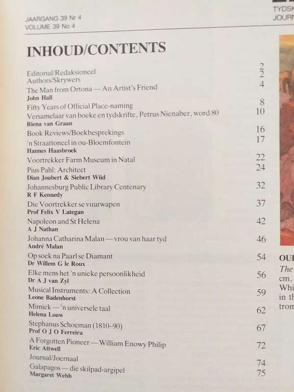 Lantern Tydskrif Magazine Okt 1990 vol 39 nr 4