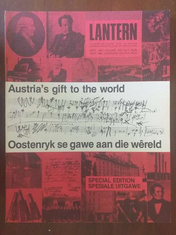 Lantern Tydskrif Magazine Sept 1981 vol 30 nr 3 Oostenryk se gawe aan die Wereld Austria`s gift to..