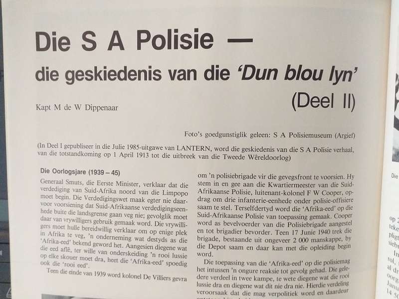 Lantern Tydskrif Magazine Okt 1985 vol 34 nr 4