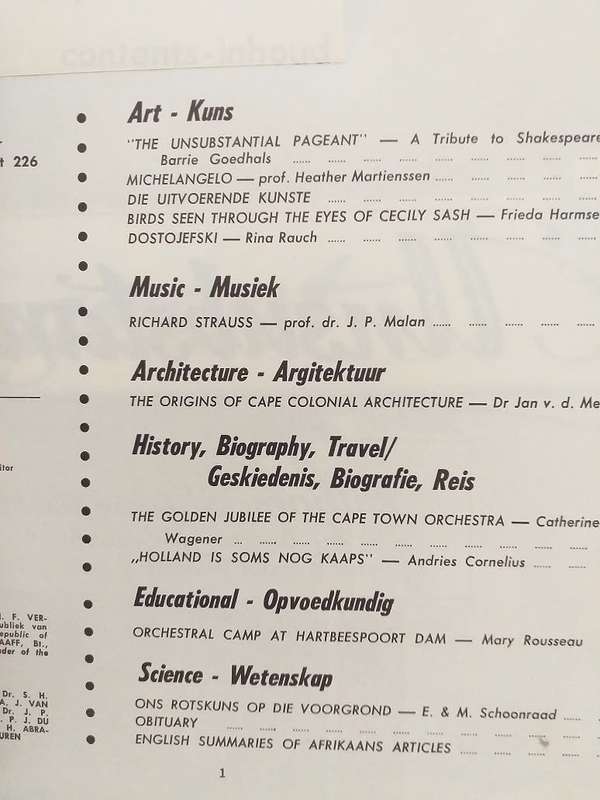 Lantern Tydskrif Magazine  Jun 1964 vol XIII nr 4