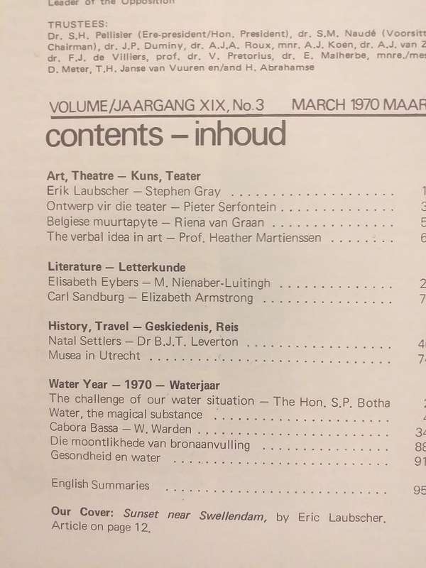 Lantern Tydskrif Magazine  Mrt 1970 vol XIX nr 3