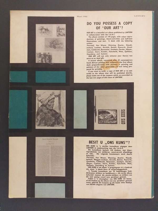 Lantern Tydskrif Magazine 1960 Jan-Maart vol 9 nr 3