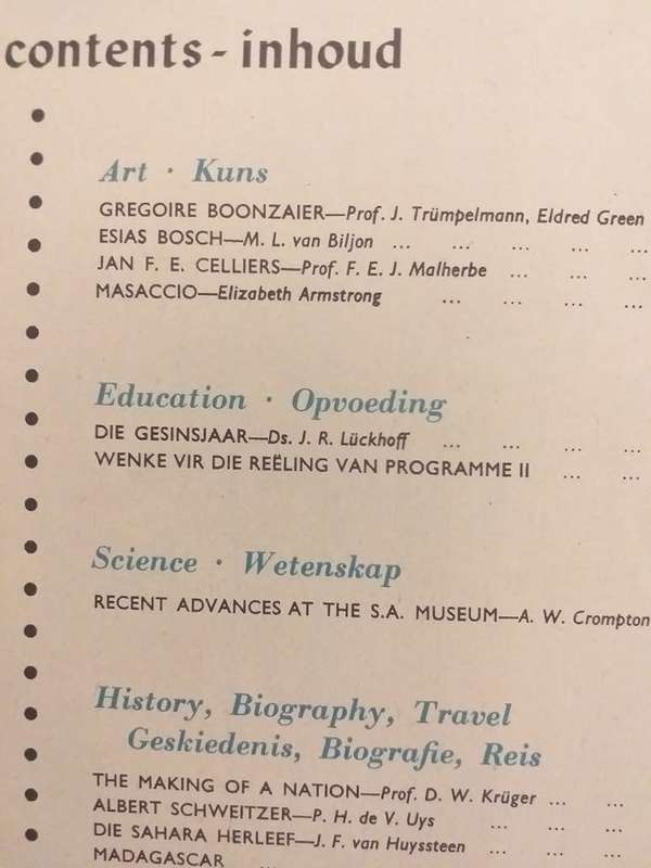 Lantern Tydskrif Magazine 1960 Jan-Maart vol 9 nr 3